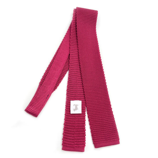 Rosé silk tie - Image 2