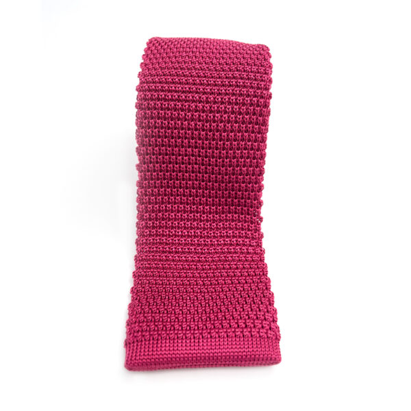 Rosé silk tie - Image 3